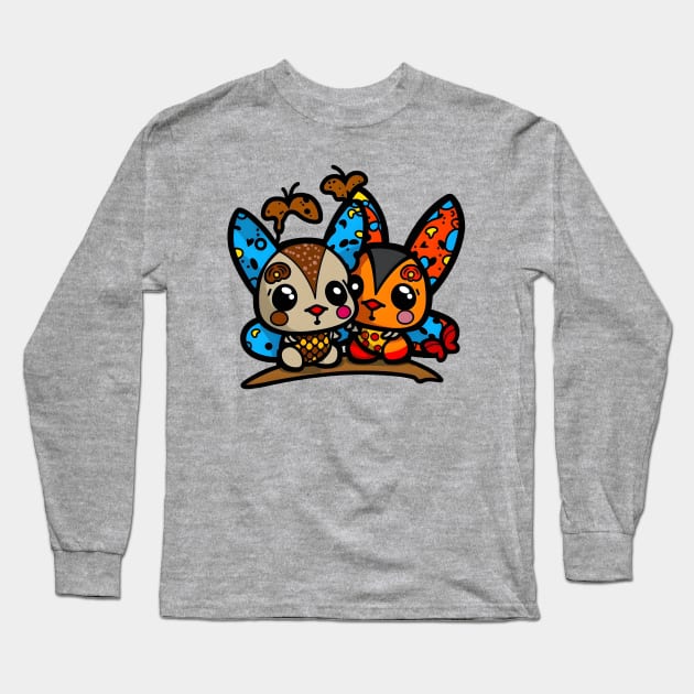 Flying Squirrel Long Sleeve T-Shirt by Xtian Dela ✅